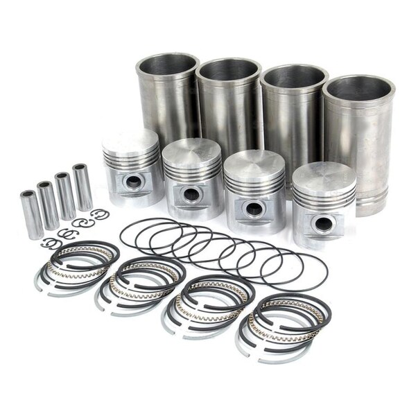 Aftermarket Fits Massey Ferguson TE20 TO20 Piston Liner Kit With Rings S60738 Qty 4 Sets ENO20-0049 - main